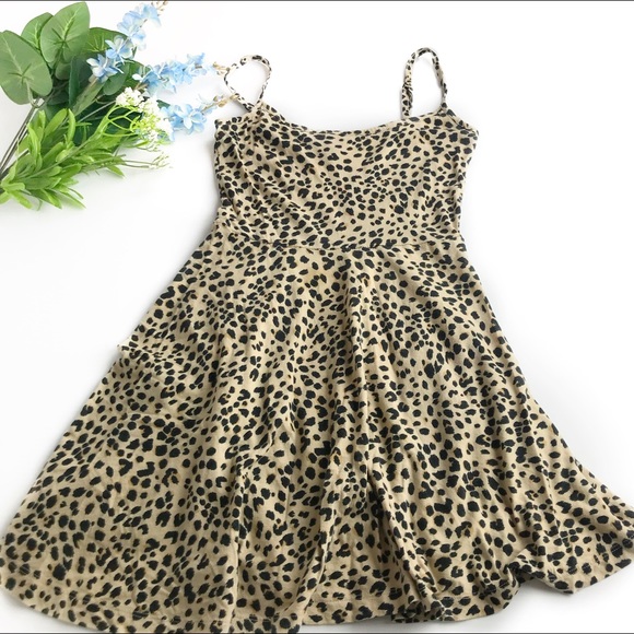cheetah print skater dress